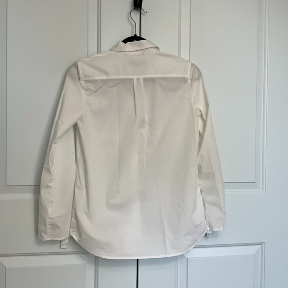 Banana Republic White Button Down with Tie Sleeves - Picture 5 of 6